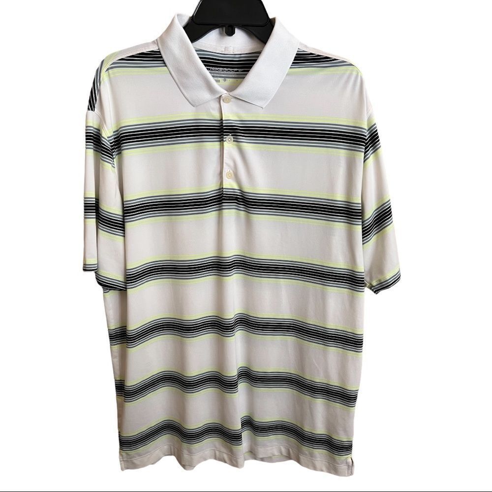 😊 3/$30 NIKE GOLF Dry-Fit TOUR PERFORMANCE Polo Sz Large EUC